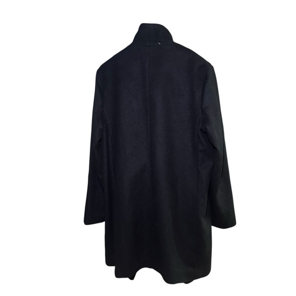 New! Ralph Lauren Fringe Buckle Wrap Black Coat Plus Size 14 - Picture 13 of 14